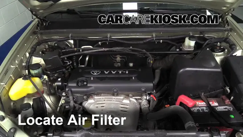 2003 Toyota Highlander 2.4L 4 Cyl. Air Filter (Engine) Replace